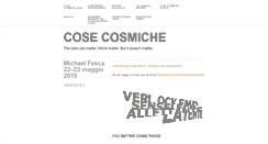 Desktop Screenshot of cosecosmiche.org