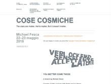 Tablet Screenshot of cosecosmiche.org